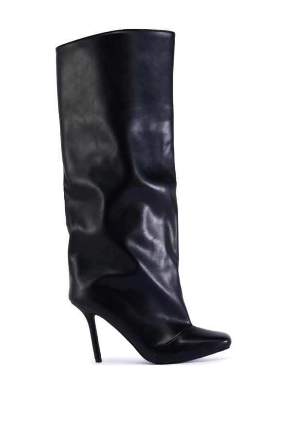 AZALEA WANG REBELITE BLACK STILETTO BOOT For Discount