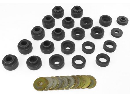 Rugged Ridge Body Mount Kit Black 87-95 Jeep Wrangler YJ For Cheap