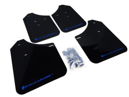 Rally Armor 02-07 Subaru WRX STI RS 2.5i (Wagons Req. Mod.) Black UR Mud Flap w Blue Logo Online