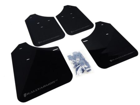 Rally Armor 02-07 Subaru WRX STI RS 2.5i (Wagons Req. Mod.) Black UR Mud Flap w Grey Logo For Cheap