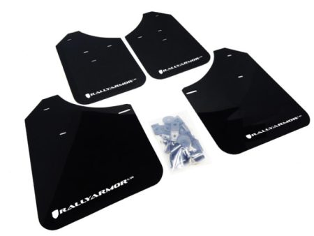 Rally Armor 02-07 Subaru WRX STI RS 2.5i (Wagons Req. Mod.) Black UR Mud Flap w White Logo Sale