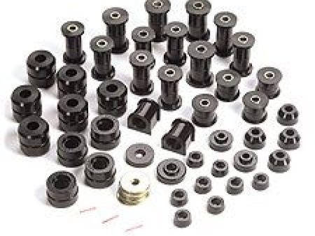 Rugged Ridge Polyurethane Bushing Kit Black 87-95 Jeep Wrangler YJ Discount