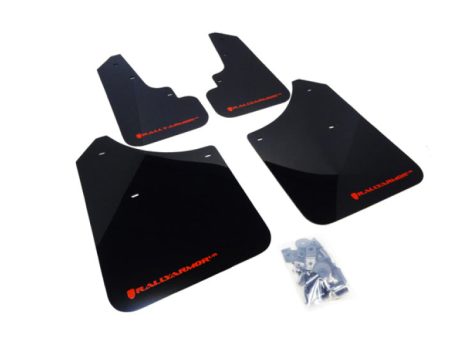 Rally Armor 03-08 Subaru Forester Black UR Mud Flap w  Red Logo Online Sale