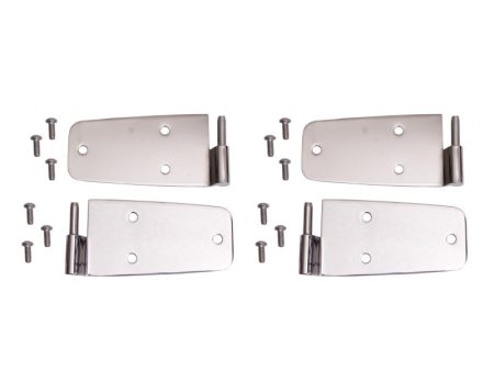 Rugged Ridge 76-93 Jeep CJ   Jeep Wrangler Stainless Door Hinge Kit on Sale