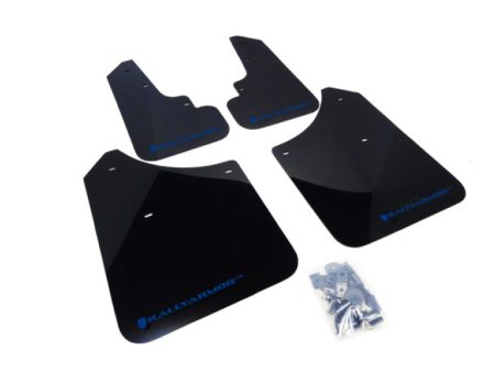 Rally Armor 03-08 Subaru Forester Black UR Mud Flap w  Blue Logo Online