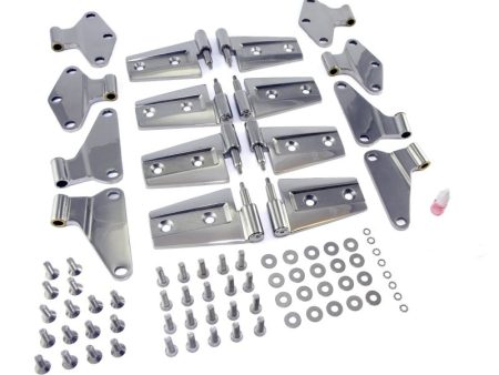 Rugged Ridge 07-18 Jeep Wrangler JKU Stainless Steel Door Hinge Kit Hot on Sale