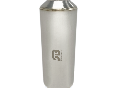 Stainless Bros 17in Overall Length 3.5in SS304 Matte Finish Lightweight Race Muffler Hot on Sale