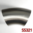 Stainless Bros 3in SS321 45 Deg Elbow - 1.5D Radius 16GA .065in Wall (No Leg) Cheap