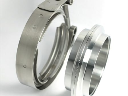 Stainless Bros 3.5in 304SS V-Band Assembly - 2 Flanges 1 Clamp Hot on Sale