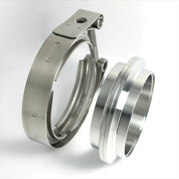 Stainless Bros 3.5in 304SS V-Band Assembly - 2 Flanges 1 Clamp Hot on Sale