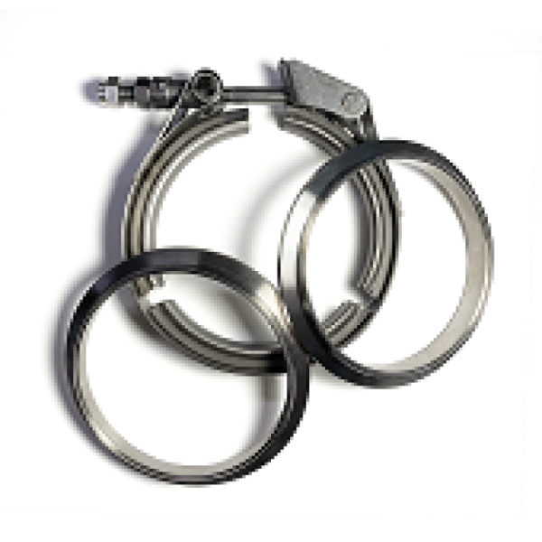 Stainless Bros 3.0in SS304 V-Band Quick Release Clamp Assembly (2 Flanges 1 Clamp) Fashion