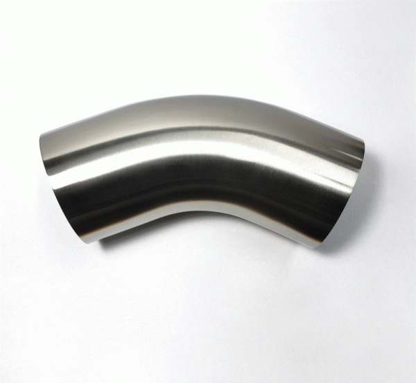 Stainless Bros 3.5in Diameter 1.5D   5.25in CLR 45 Degree Bend 16GA Wall - Leg Sale