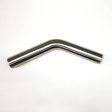 Stainless Bros 1.50in Diameter 1.5D   2.25in CLR 45 Degree Bend 6.5in leg 6.5in leg Mandrel Bend For Discount